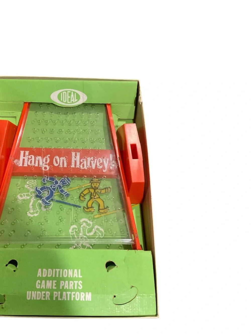 Hang On Harvey 1969 Ideal Toys Boardgame vtg Board Game box complete pegs mcm